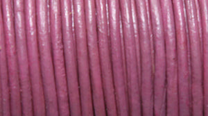 10LC195: Leather Cord Mauve 1mm 25MTR