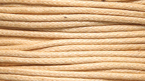 10CH152-WC: Waxed Cotton Cord Natural 1mm 100MTR SP