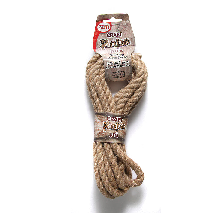 38MH152-JT: Macrame Jute Rope 3/8" (9.5mm) 15FT