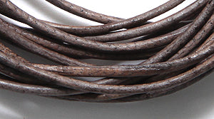 10LC108-U2: Leather Cord 1mm Grey 2MTR