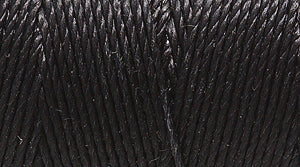 9CH109: C-lon Bead Cord Black .5mm 92YD