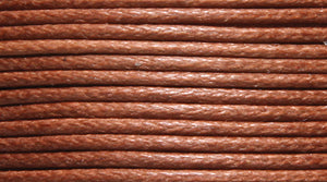 10CH152-00: Waxed Cord Brown 1mm 100MTR/300 FeetSP