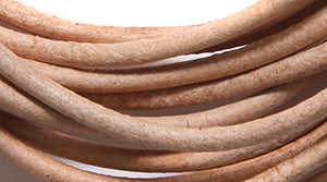 20LC151-U2: Leather Cord 2mm Natural 2MTR