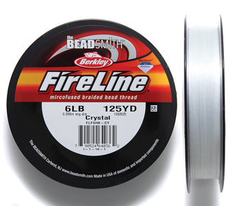 61TN112-C: Fireline Thread Clear 125yd .006in 6lb 1 Spool