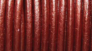 20LC856: Leather Cord Metallic Copper 2mm 25MTR