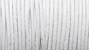 10LC113: Leather Cord White 1mm 25MTR