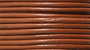 17LC154-5: Leather Cord Tan 1.5mm 5MTR