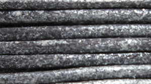 20CH609-25: Waxed Cord Pearl Black 2mm 25MTR SP