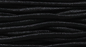 81CH109-ER: Black Fabric Elastic 1mm 10 Meter 1 Spool