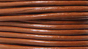 17LC154: Leather Cord Tan 1.5mm 25MTR