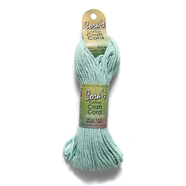 2MH182-CC: Cotton Cord 2mm Mint Green 100FT