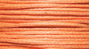 5CH134-00: India Waxed Cord Orange .5-.7mm 100MTR SP