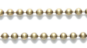 2CX1858: Ball Chain 2.3mm ANT Brass 1FT