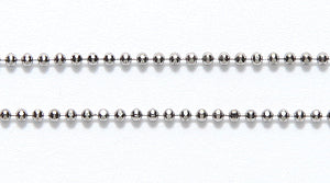 1CX1809-D: Ball Chain Diamond Cut 1mm GNMTL 1FT