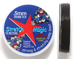 05CH109-10: Stretch Magic Black .5mm 10MTR