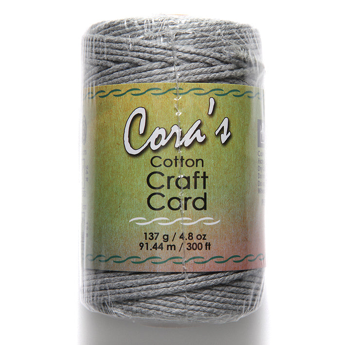 1MH107-CC: Cotton Cord 1mm Charcoal 300FT