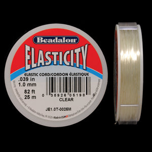 1CH312-25: Elasticity Crystal Elastic Cord 1mm 25 Meter 1 Spool