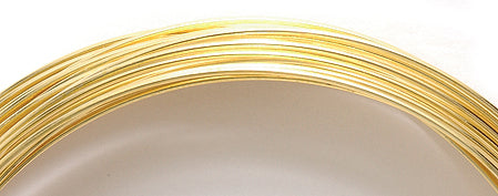 3MW852: Memory Wire Gold Plate Large Bracelet 30lps 57-67mm - Package