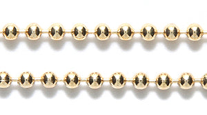 2CX1854: Ball Chain 2.3mm Gold 1FT