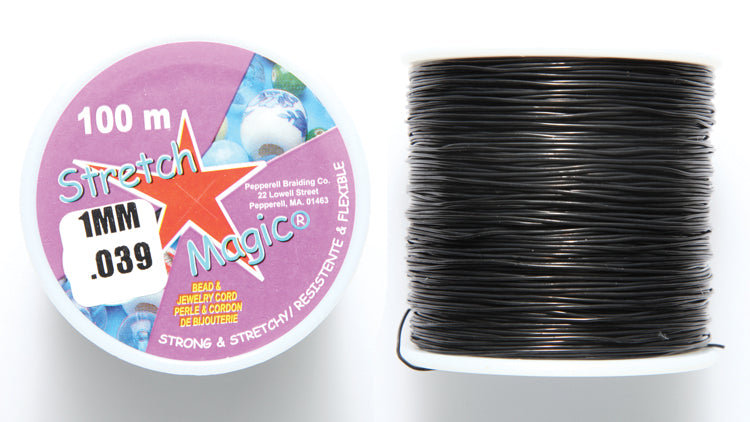 1CH109: Stretch Magic Black 1mm 100MTR