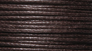 5CH159-00: India Waxed Cord Dark Brown .5-.7mm 100MTR SP