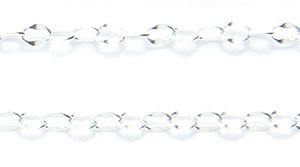 04CX810-SS: Chain Dapped Curb 035 2.21x3.1mm Sterling