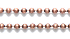 2CX1857: Ball Chain 2.3mm ANT CPPR 1FT