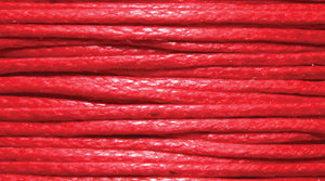 5CH144-00: India Waxed Cord Red .5-.7mm 100MTR SP