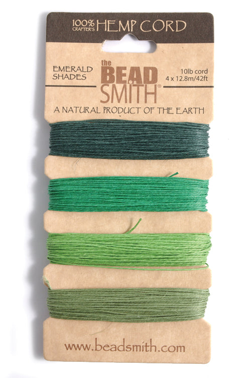 4TH525-EM: Hemp .55mm 4 Color Emerald 10lbs Test