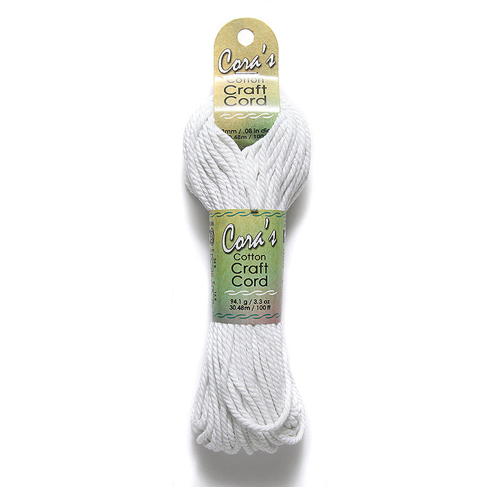 2MH112-CC: Cotton Cord 2mm White 100FT