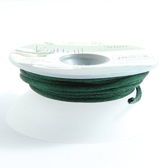 2RT188-B: Rattail 3mm Hunter Green 10 Yards Bobbin - Spool