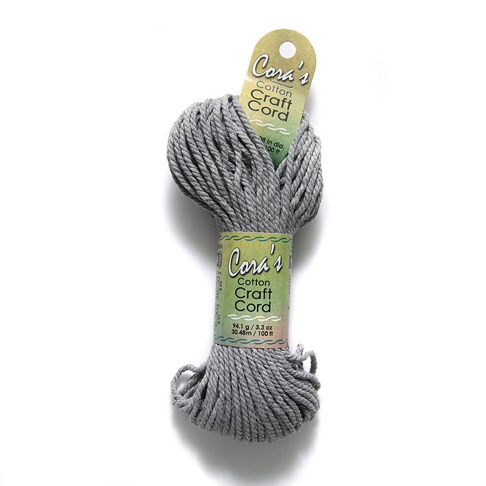 2MH107-CC: Cotton Cord 2mm Charcoal 100FT