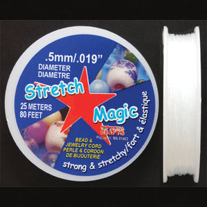 05CH212-25: Stretch Magic Clear .5mm 25MTR