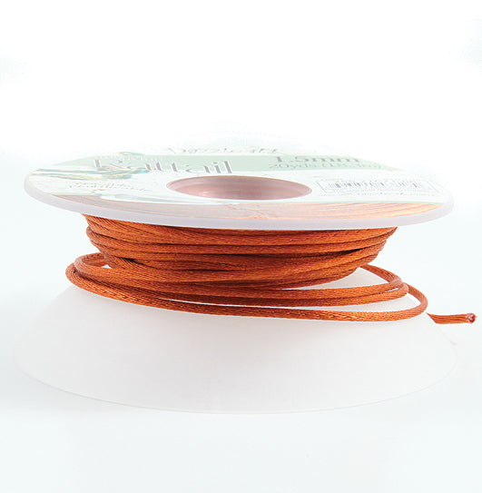 0RT155-B: Rattail 1.5mm Copper 20 Yards Bobbin - Spool