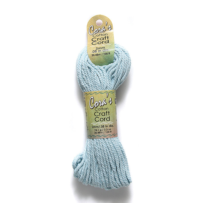 2MH171-CC: Cotton Cord 2mm Sky Blue 100FT