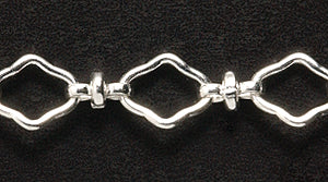 25CX0812: Chain 8mm Diamond LNK SIL 1FT