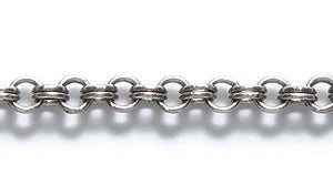 97CX1815: Chain DBL Rolo 3.5mm ANT Silver 1FT