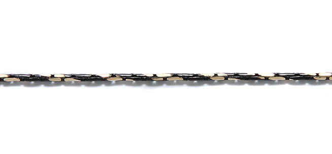 CX874-GB: Chain 2Tone Gold And Black 1.25mm 1FT