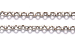 96CX815: Chain Rolo 2mm LNK ANT Silver 1FT