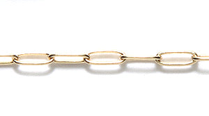 CX159-G: Rectangular LNK Chain 1.75x6m Gold-1FT