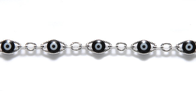 CX895-S: Evil Eye Chain 4.5x7mm LNK SPL 1FT