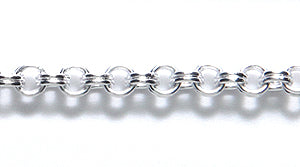 97CX1812: Chain DBL Rolo 3.5mm Silver 1FT