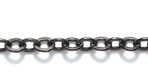 TX0125-GM: Chain 2.5x4mm Cable Black-1FT