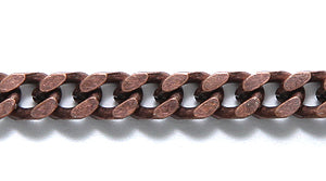 56CX4857: Chain Flat Curb 4x4.5mm ANT CPPR 1FT