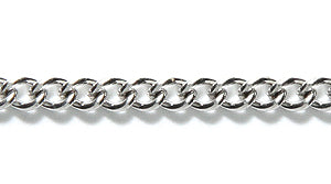 SX001: Chain Solid Stainless Steel 3mm Curb 1FT