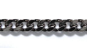 56CX4809: Chain Flat Curb 4x4.5mm GNMTL 1FT