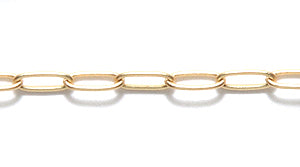 CX159-HG: Rectangular LNK Chain 1.75x6mm SHG-1FT