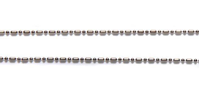 CX901-GM: Chain Dot Dash Ball Chain 1mm GNMTL 1FT