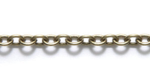 CX924-AB: Chain 2.5mm Round Cable ANT Brass 1FT