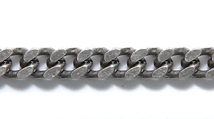 56CX4815: Chain Flat Curb 4x4.5mm ANT Silver 1FT